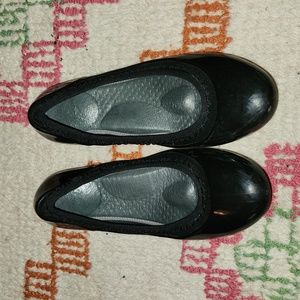 Ja-vie Comfy Jelly Knit Flats, Black size 39